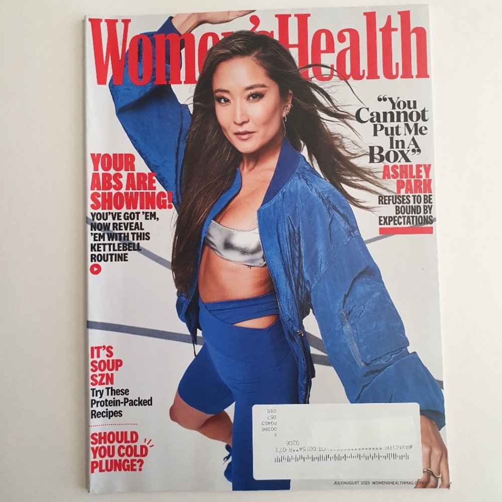 Women's Health July/August, 2023 Ashley Park Cold Plunge Kettlebell Routine
